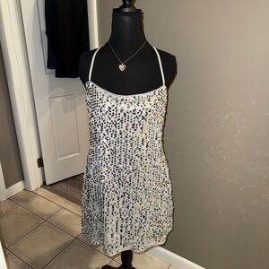 Silver Sequins Dress